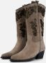 Lazamani Cowboylaarzen velvet taupe Suede - Thumbnail 1