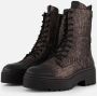 Laza i Metallic Veterboots grijs Synthetisch - Thumbnail 2