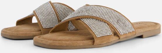 Lazamani Slippers zilver Leer