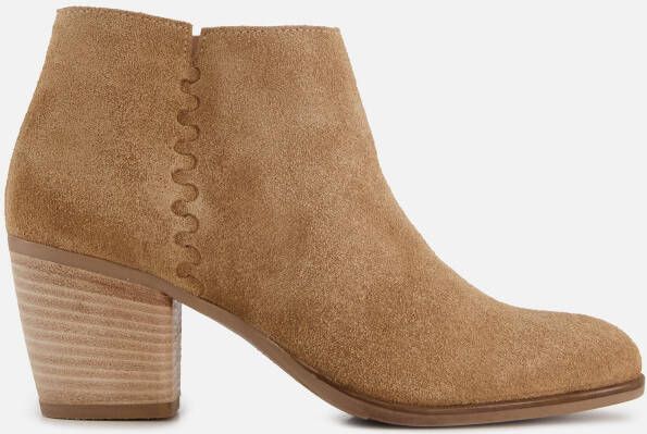 Linea zeta Enkellaarsjes cognac Suede Dames