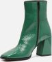 Linea zeta Enkellaarsjes Groen Lak 192616 Dames - Thumbnail 1