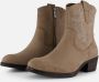 Marco Tozzi Cowboylaarzen taupe Textiel Dames - Thumbnail 2