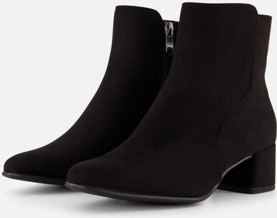 Marco tozzi Zwarte Vegan Enkellaars Black Dames