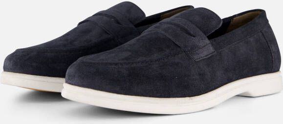 marco tozzi Instappers blauw Suede