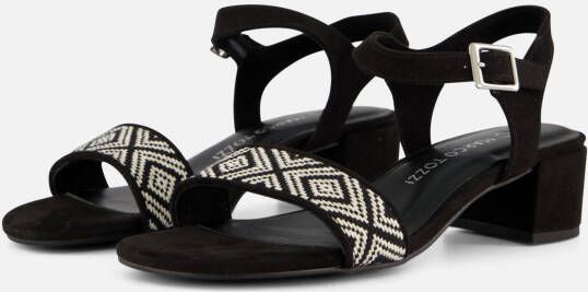 Marco Tozzi Sandalen zwart Textiel Dames