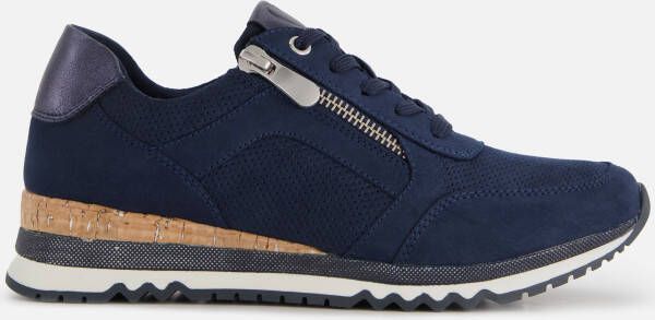 Marco Tozzi MT Vegan Soft Lining + Feel Me removable insole Dames Sneaker NAVY COMB