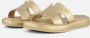 Mexx Gouden Lotus Slippers Vrouwen Volwassen Yellow Dames - Thumbnail 2