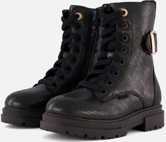 Mexx Zoe Zara Veterboots zwart Leer