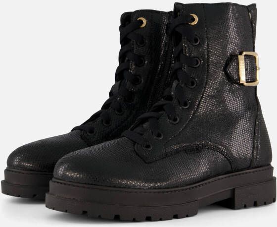 Mexx Zoe zara Veterboots zwart Leer