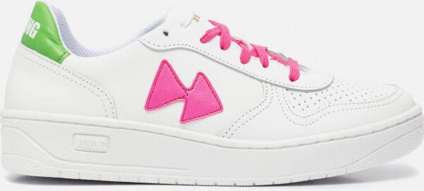 Moving Forward Sneakers Wit Leer 100210 Dames Leer