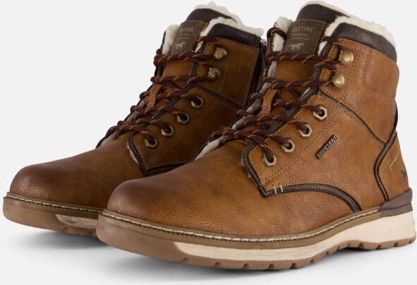 mustang Veterboots cognac Synthetisch