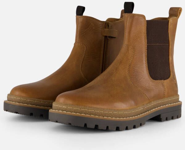 Muyters Chelsea boots cognac Leer