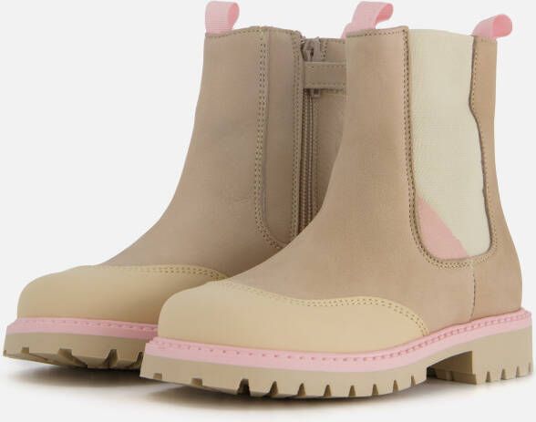 Muyters Chelsea boots Roze Nubuck 022702 Dames