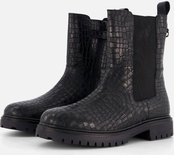 Muyters Chelsea boots zwart Leer