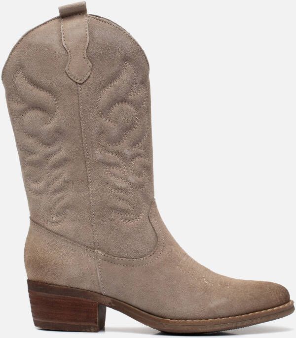 Muyters Cowboylaarzen beige Suede