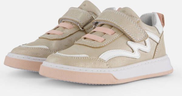 Muyters Velcro Sneakers goud Leer