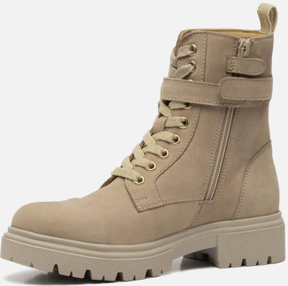 Muyters Veterboots beige Nubuck 22606