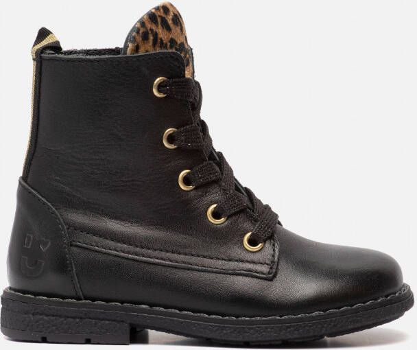 Muyters Veterboots Zwart Leer 022607 Dames