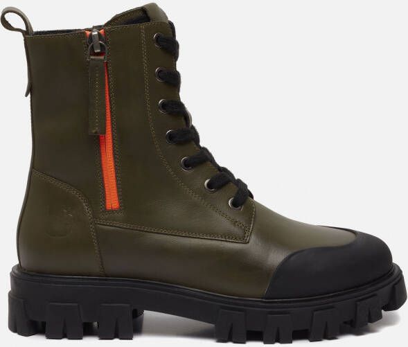 Muyters Veterboots Groen Leer 042604 Dames