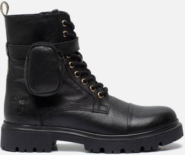 Muyters Veterboots Zwart Leer 032610 Dames