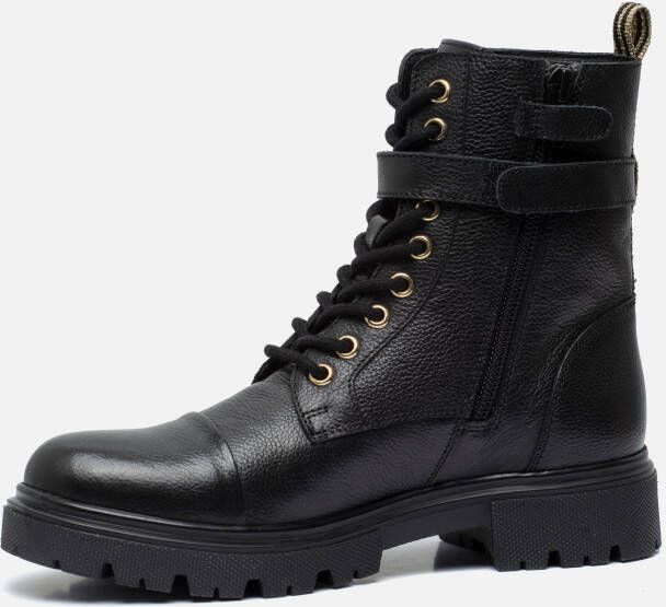 Muyters Veterboots zwart Leer 22605