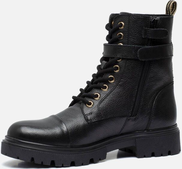 Muyters Veterboots Zwart Leer 042607 Dames