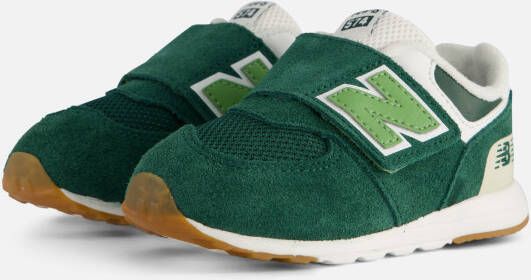 New Balance 574 sneakers donkergroen lichtgroen wit Jongens Meisjes Suede 18 5