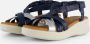 OH MY SANDALS Sandalen blauw Leer Dames - Thumbnail 2