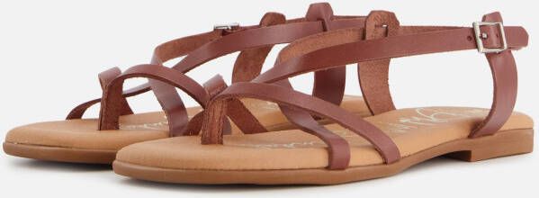 OH MY SANDALS Sandalen cognac Leer Dames