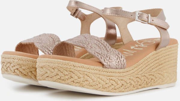 OH MY SANDALS Sandalen goud Leer Dames