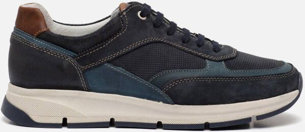 Outfielder Girza Sneakers blauw Nubuck