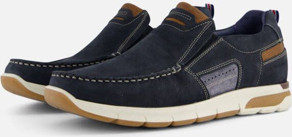 Outfielder Instappers blauw Nubuck