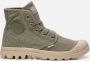 Palladium Canvas Hi-Top Sneakers Green Dames - Thumbnail 2