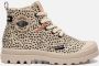 Palladium Pampa Safari canvas sneakers met dierenprint beige zwart - Thumbnail 2