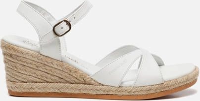 Panama Jack Benisa B803 sandalen met sleehak wit