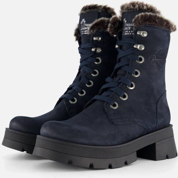 Panama Jack Clare B4 Veterboots blauw Nubuck