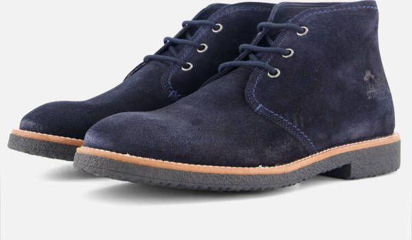 Panama Jack Gael C23 veterboots blauw Suede