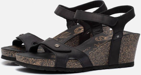 Panama Jack Julia Basics B1 sandalen met sleehak zwart