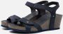 Panama Jack JULIA BASICS B10 Volwassenen Sandalen met hakDames Sandalen Blauw - Thumbnail 1