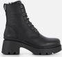 Panama Jack Porty B1 Veterboots Laarzen Met Veters Dames Zwart - Thumbnail 3