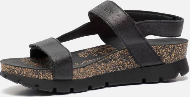 Panama Jack Selma B4 Sandalen zwart Leer