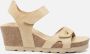 Panama Jack Beige Sleehak Sandalen met Klittenbandsluiting Beige Dames - Thumbnail 2