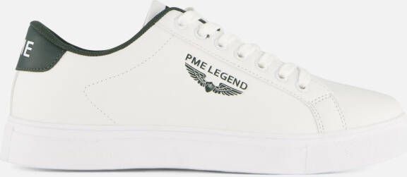 PME Legend Witte Carior Sneaker met Groene Accenten Multicolor Heren