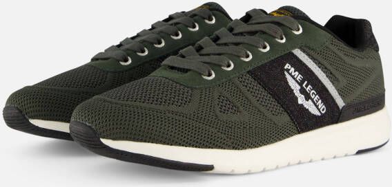 PME Legend Groene Lichtgewicht Sneaker met Textielvoering Multicolor Heren