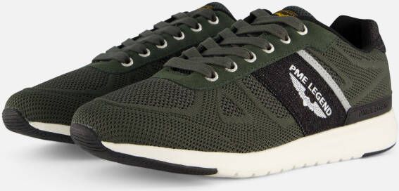 PME Legend Dornierer Sneakers groen Textiel