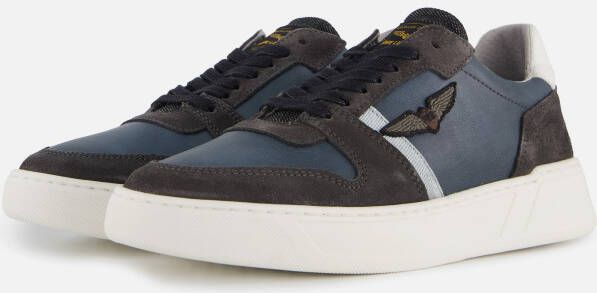 PME Legend Freightman Sneakers blauw Imitatieleer