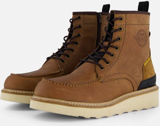 PME Legend Sportieve Bruine Leren Veterboot voor Heren Brown Heren