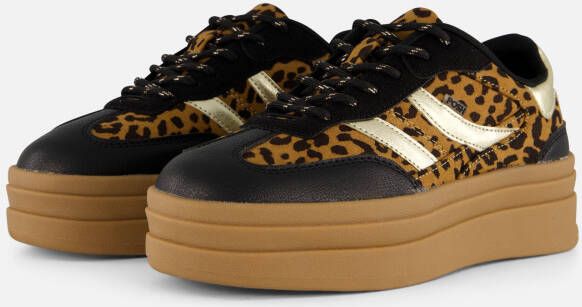 POSH by Poelman Leopard Sneakers zwart