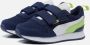 Puma R78 V Inf sneakers donkerblauw wit groen Jongens Meisjes Mesh Meerkleurig 22 - Thumbnail 4