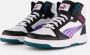 Puma Rebound V6 Mid Bouncy Sky JR Hoge Sneakers Meisjes Wit - Thumbnail 1